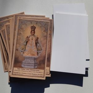 Free w Purchase 50+ Prayer Card Stack: Vintage Holy Catholic Saints